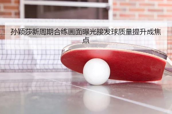 孙颖莎新周期合练画面曝光接发球质量提升成焦点